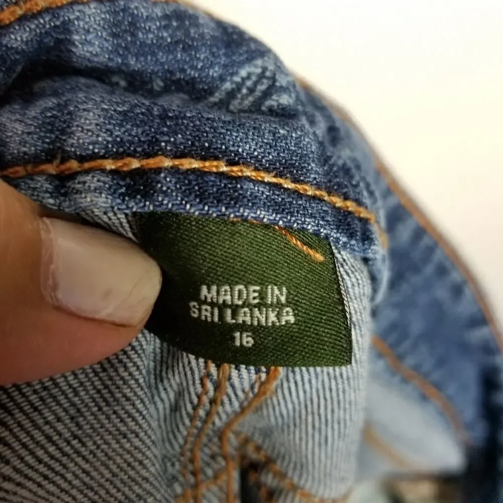 Eddie bauer denim Bermuda shorts